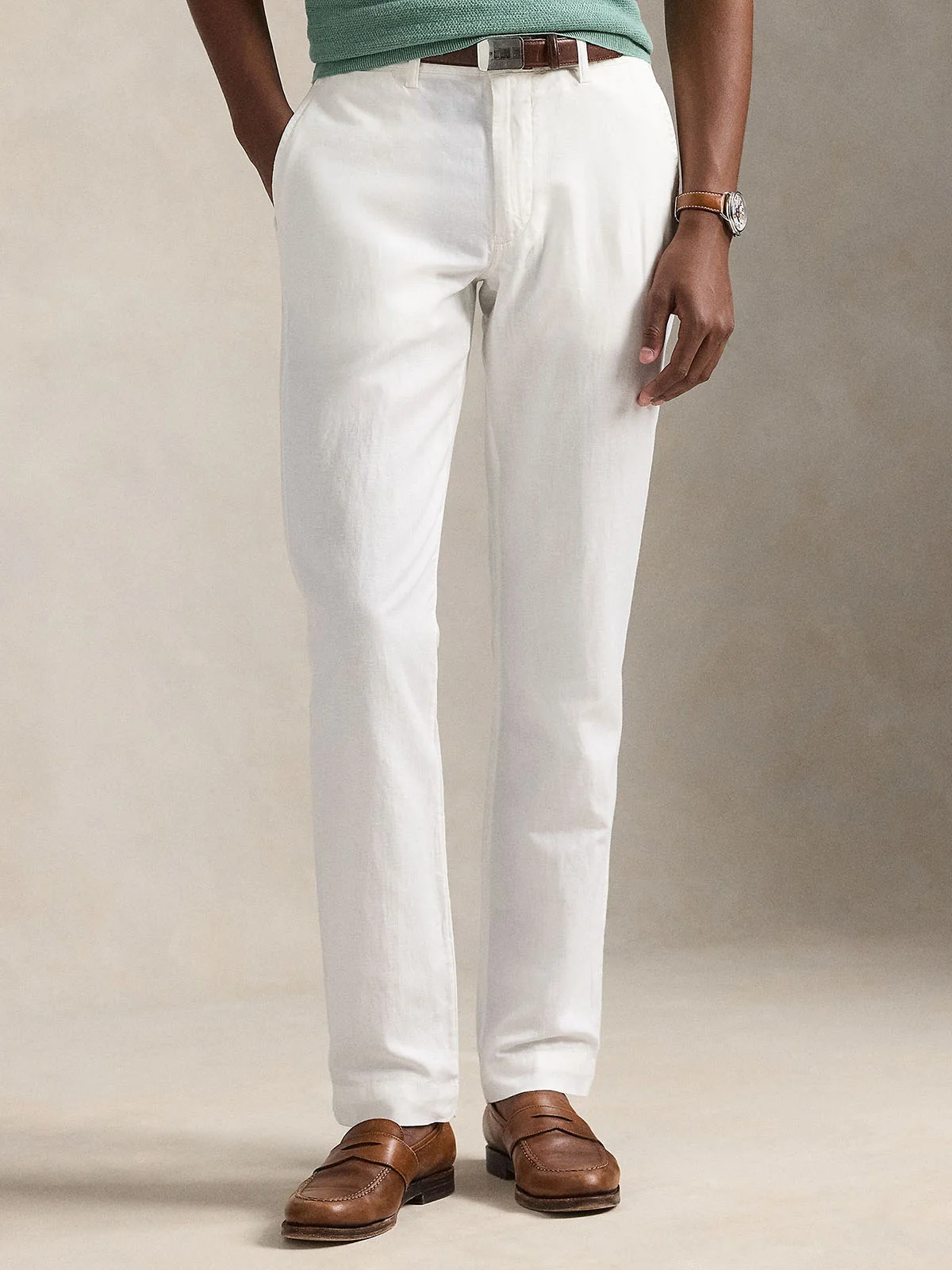 POLO RALPH LAUREN Quần Dài Nam Straight Fit Linen-Cotton Pant