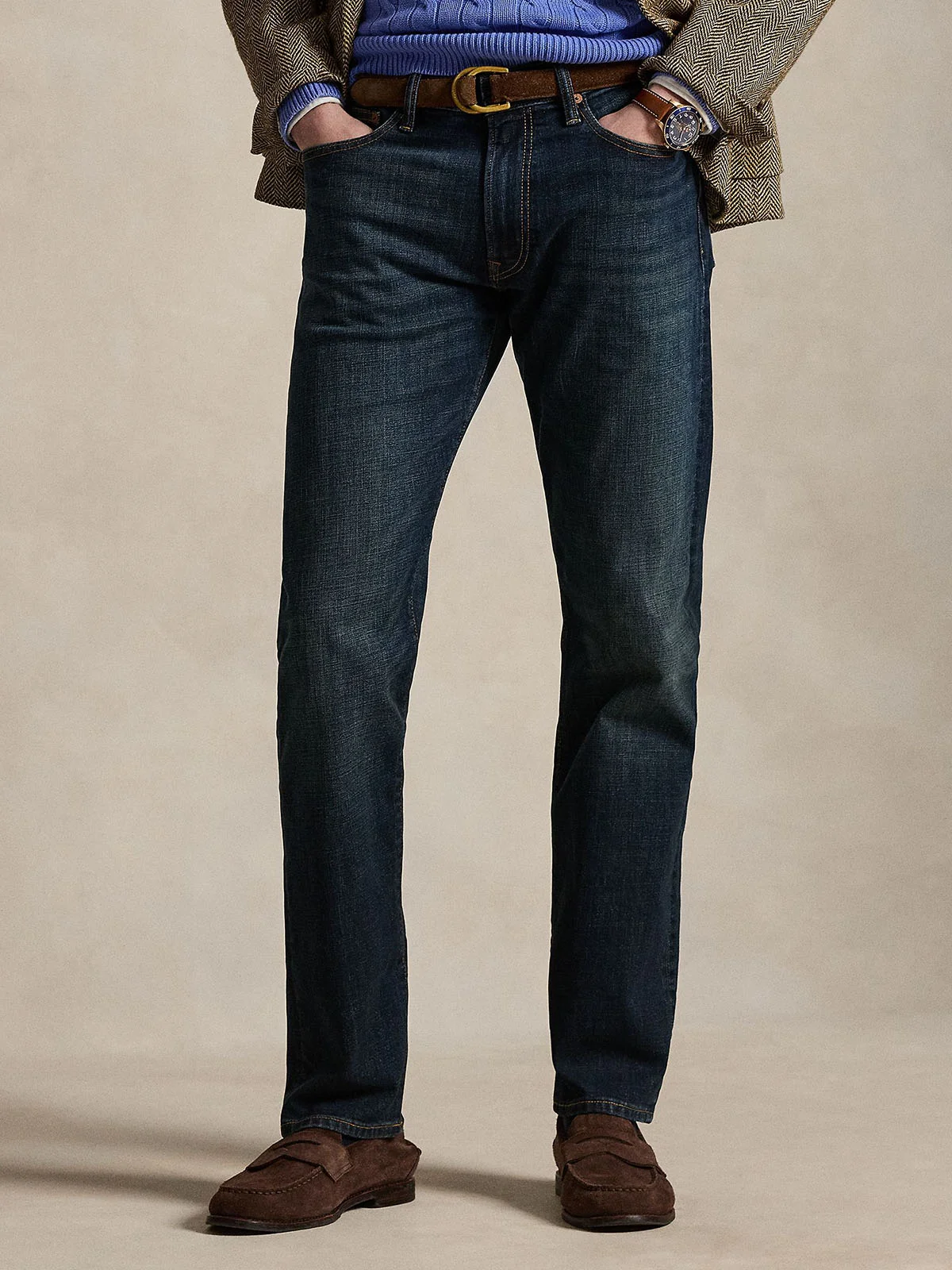 POLO RALPH LAUREN Quần Jeans Nam Hampton Straight Stretch Jean