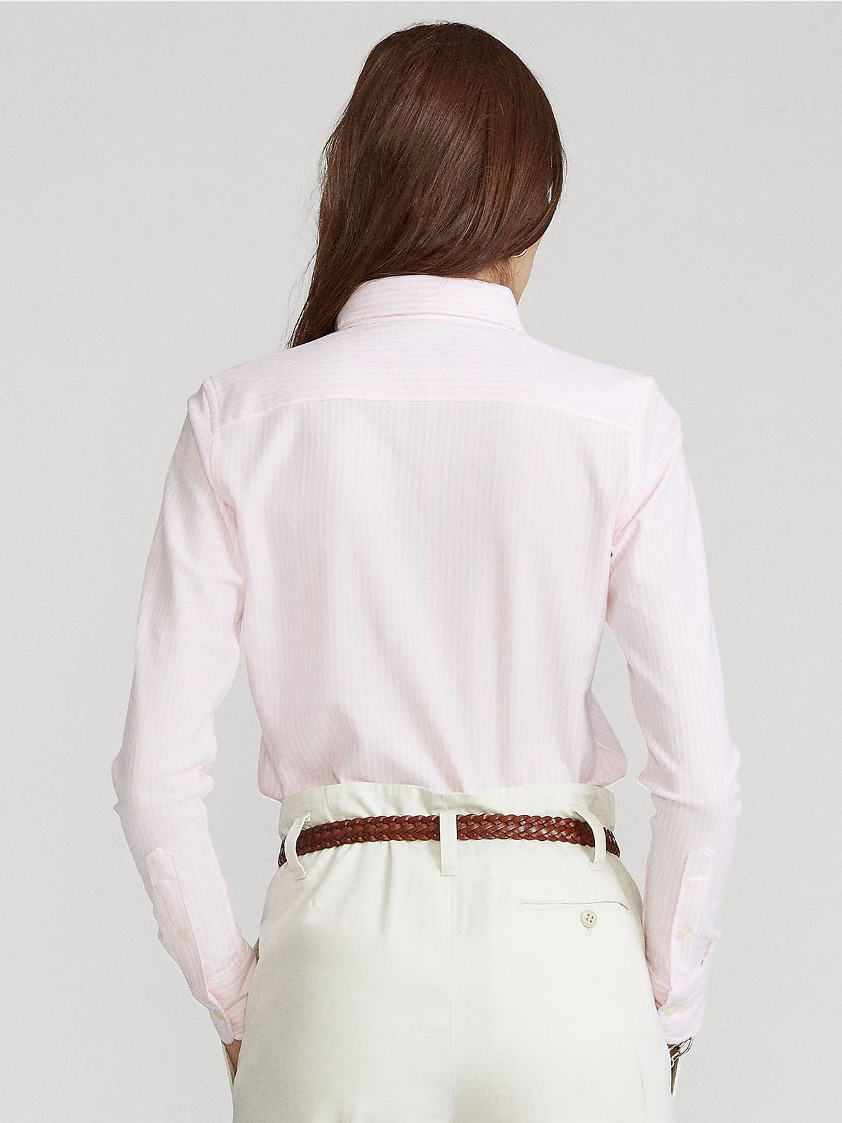 POLO RALPH LAUREN Áo Sơ Mi Nữ Tay Dài Striped Knit Oxford Shirt