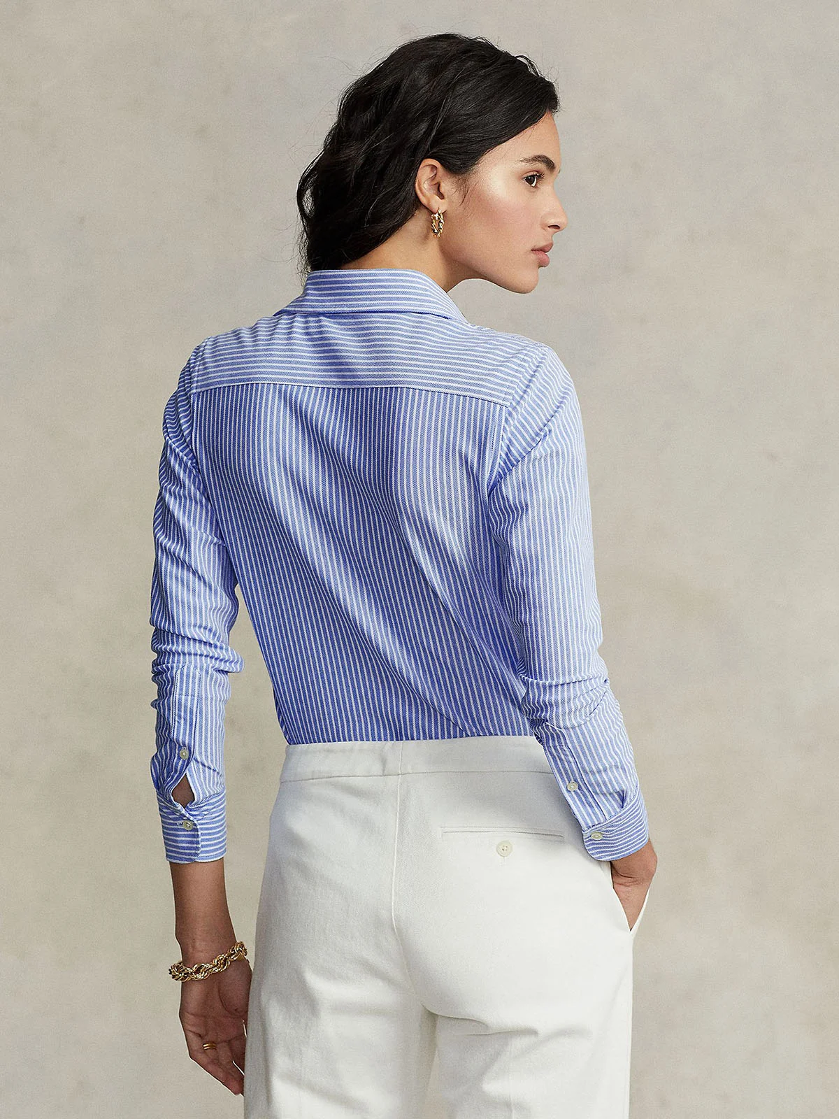 POLO RALPH LAUREN Áo Sơ Mi Nữ Tay Dài Ls Str Heidi-Long Sleeve-Knit