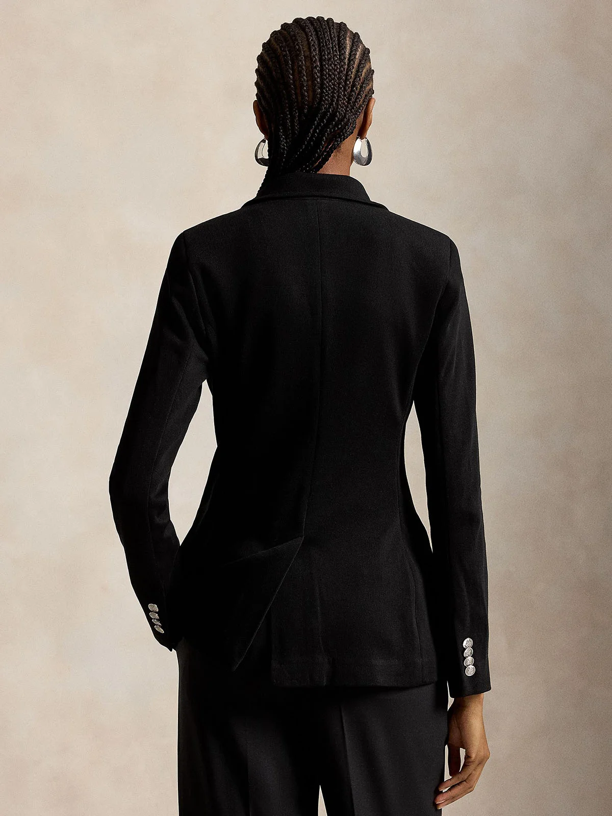 POLO RALPH LAUREN Áo Blazer Nữ Tay Dài Double-Knit Jacquard Blazer