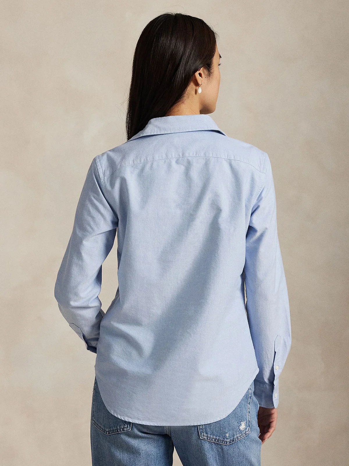 POLO RALPH LAUREN Áo Sơ Mi Nữ Tay Dài Slim Fit Oxford Shirt