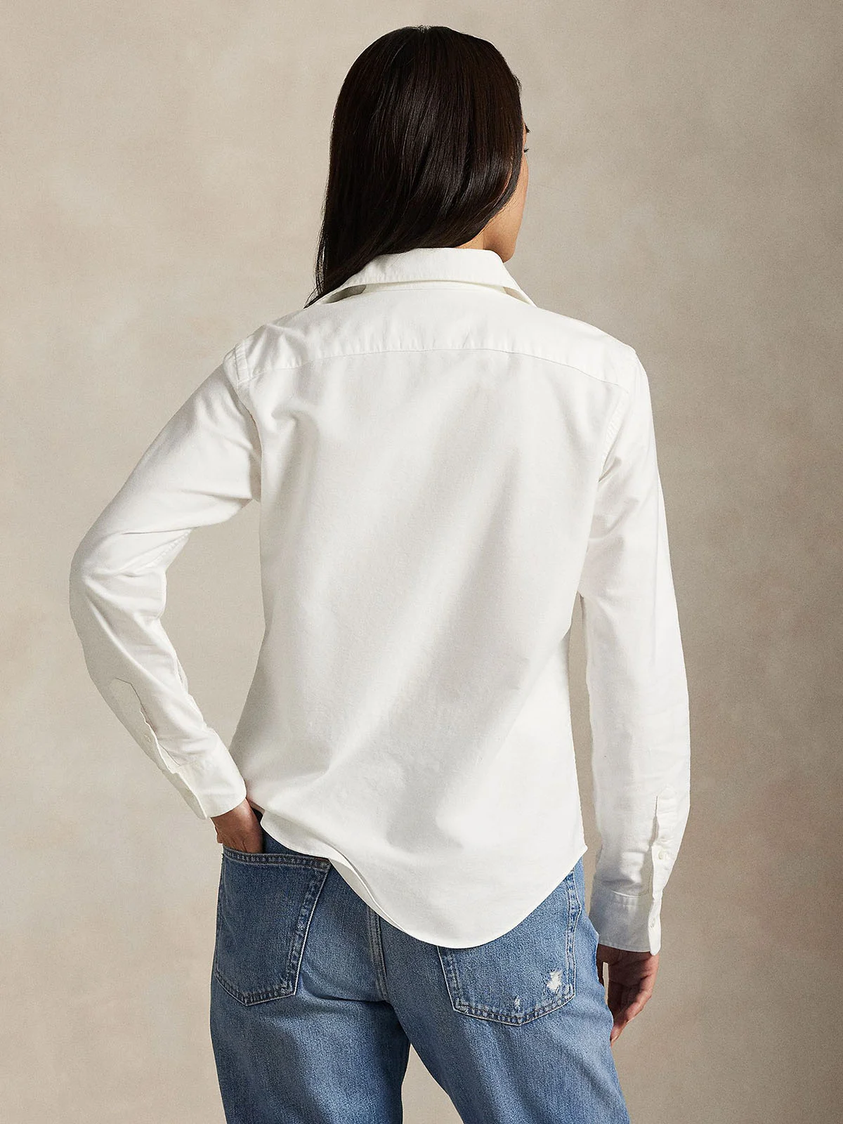POLO RALPH LAUREN Áo Sơ Mi Nữ Tay Dài Slim Fit Oxford Shirt