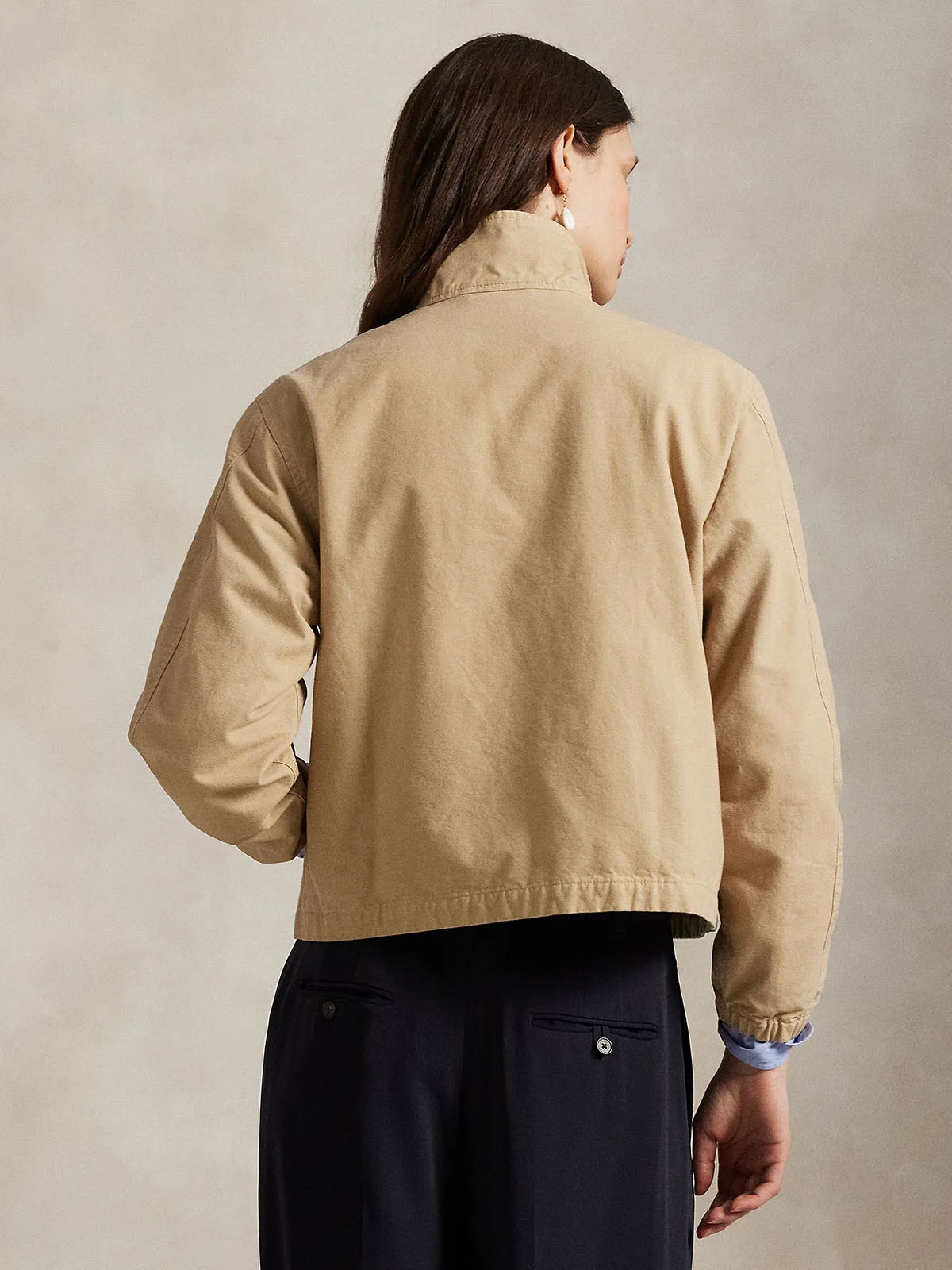 POLO RALPH LAUREN Áo Khoác Nữ Tay Dài Cotton Canvas Jacket