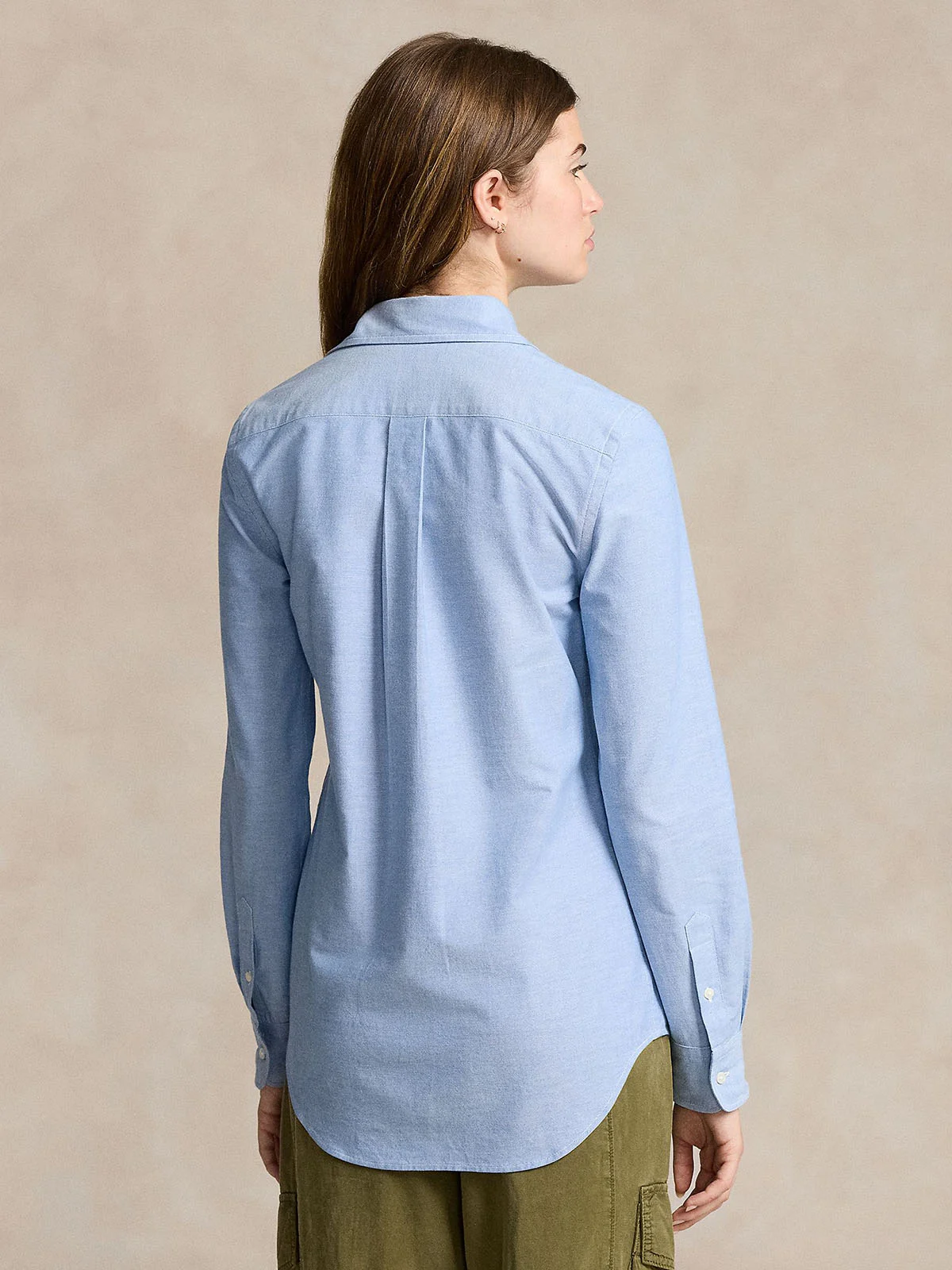 POLO RALPH LAUREN Áo Sơ Mi Nữ Tay Dài The Iconic Stretch Slim Fit Oxford Shirt
