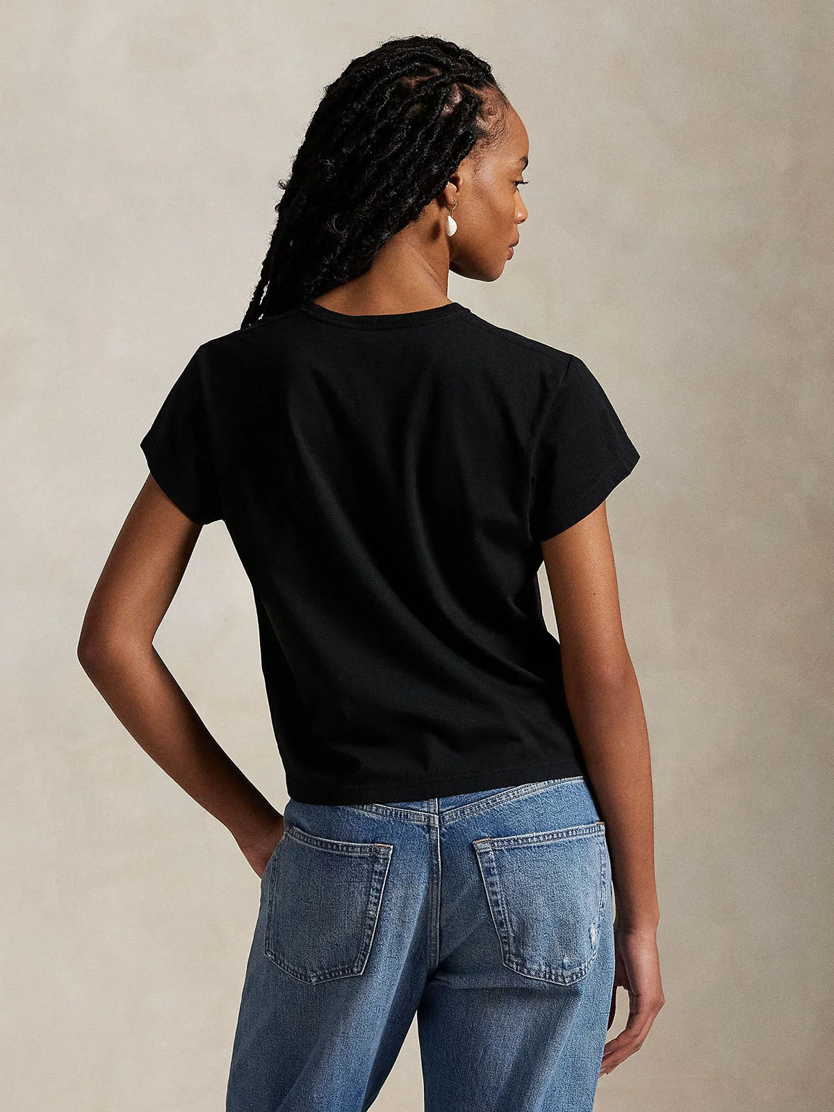 POLO RALPH LAUREN Áo Thun Nữ Tay Ngắn Classic Shrunken Fit Jersey Tee
