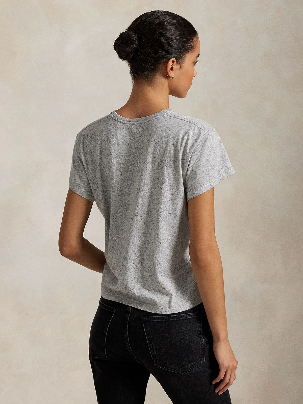 POLO RALPH LAUREN Áo Thun Nữ Tay Ngắn Classic Shrunken Fit Jersey Tee