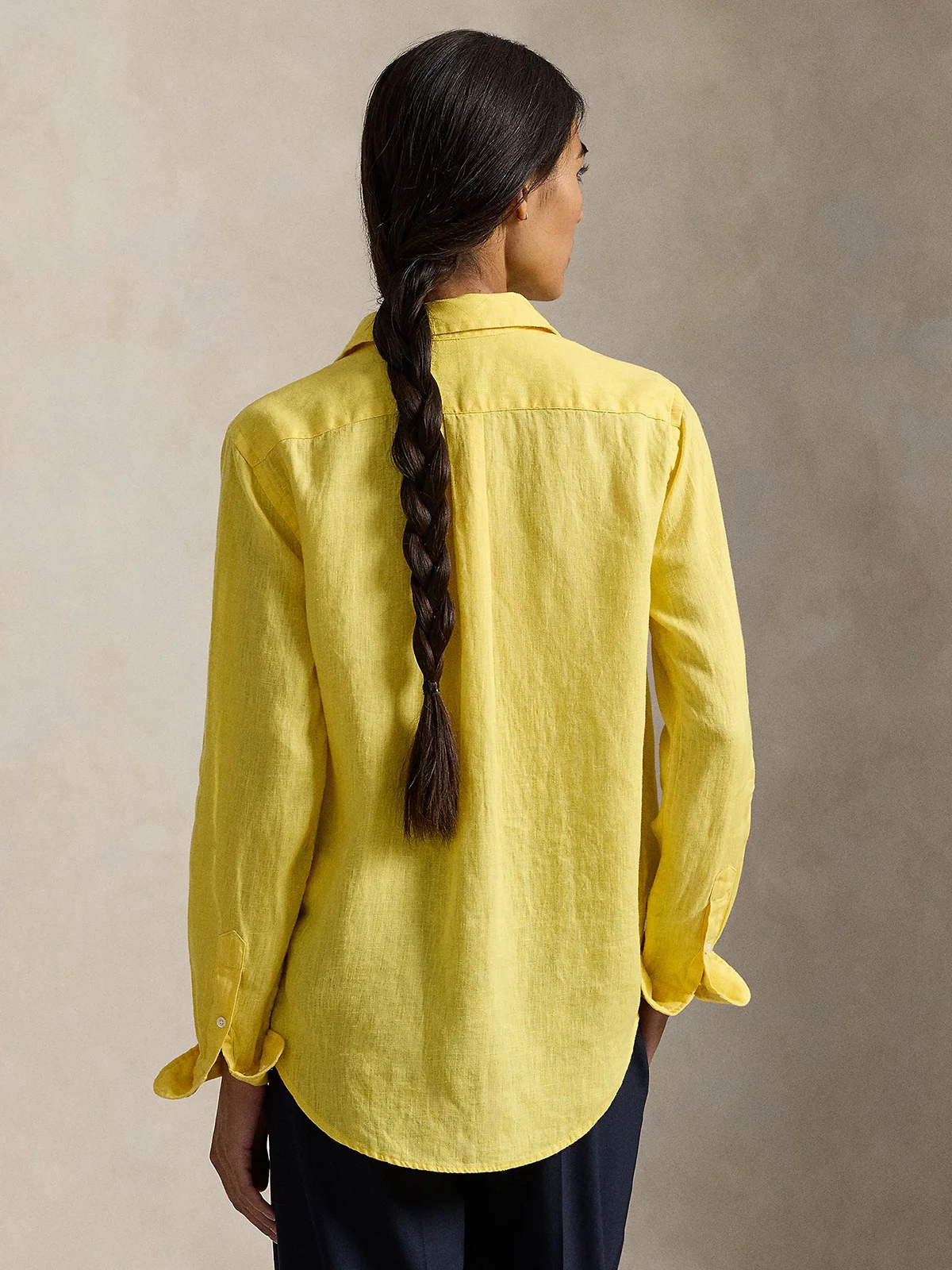 POLO RALPH LAUREN Áo Sơ Mi Nữ Tay Dài Classic Fit Linen Shirt