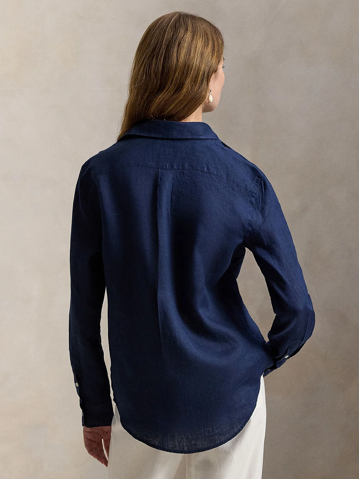POLO RALPH LAUREN Áo Sơ Mi Nữ Tay Dài Classic Fit Linen Shirt