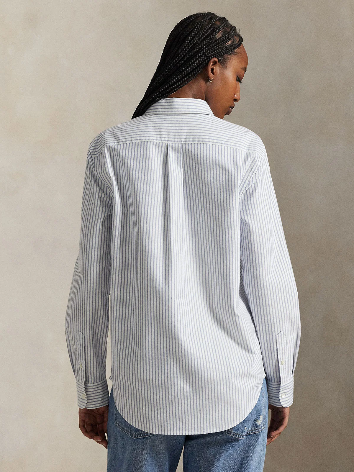 POLO RALPH LAUREN Áo Sơ Mi Nữ Tay Dài Classic Fit Striped Oxford Shirt