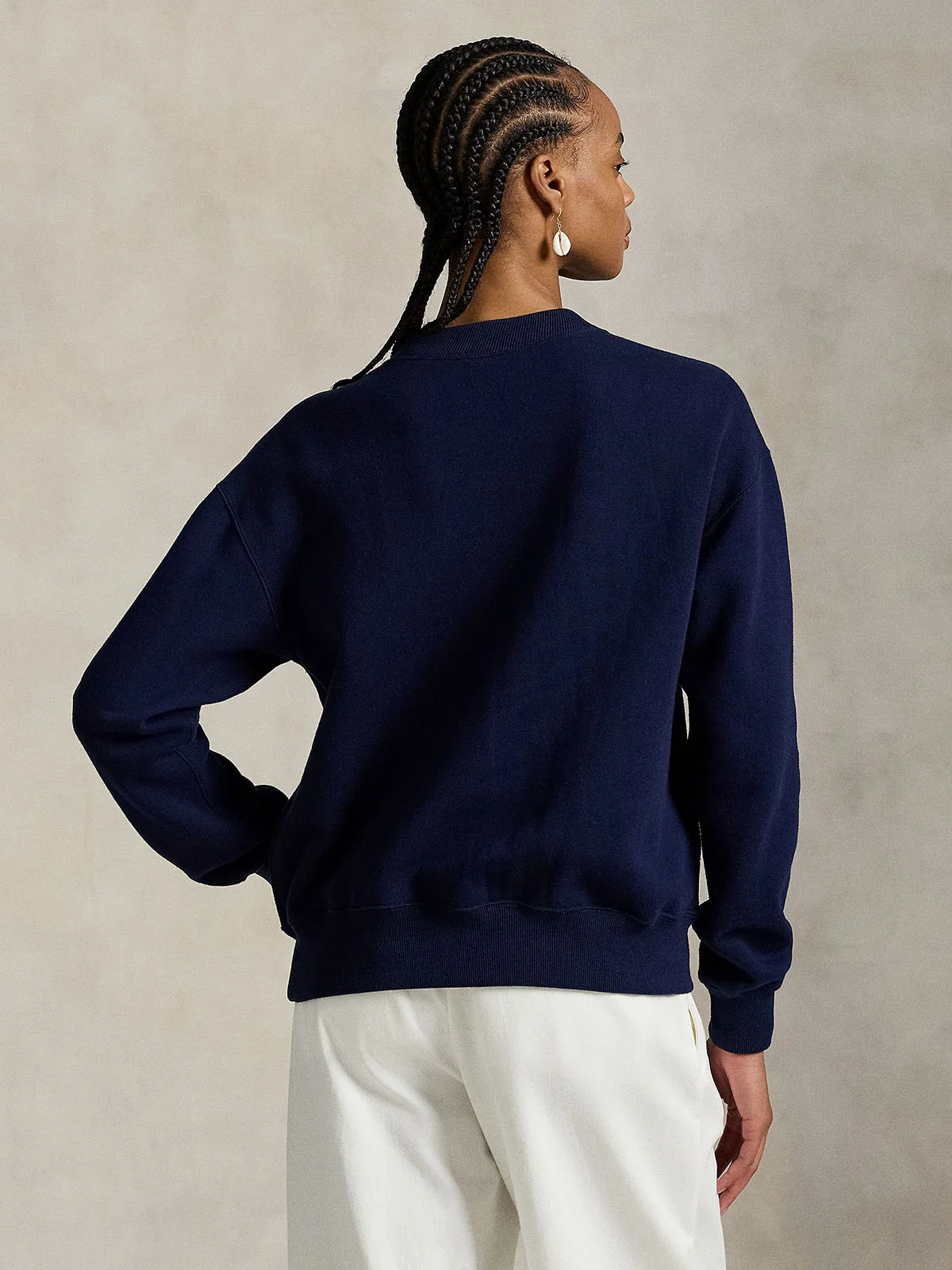 POLO RALPH LAUREN Áo Pullover Nữ Tay Dài Fleece Crewneck