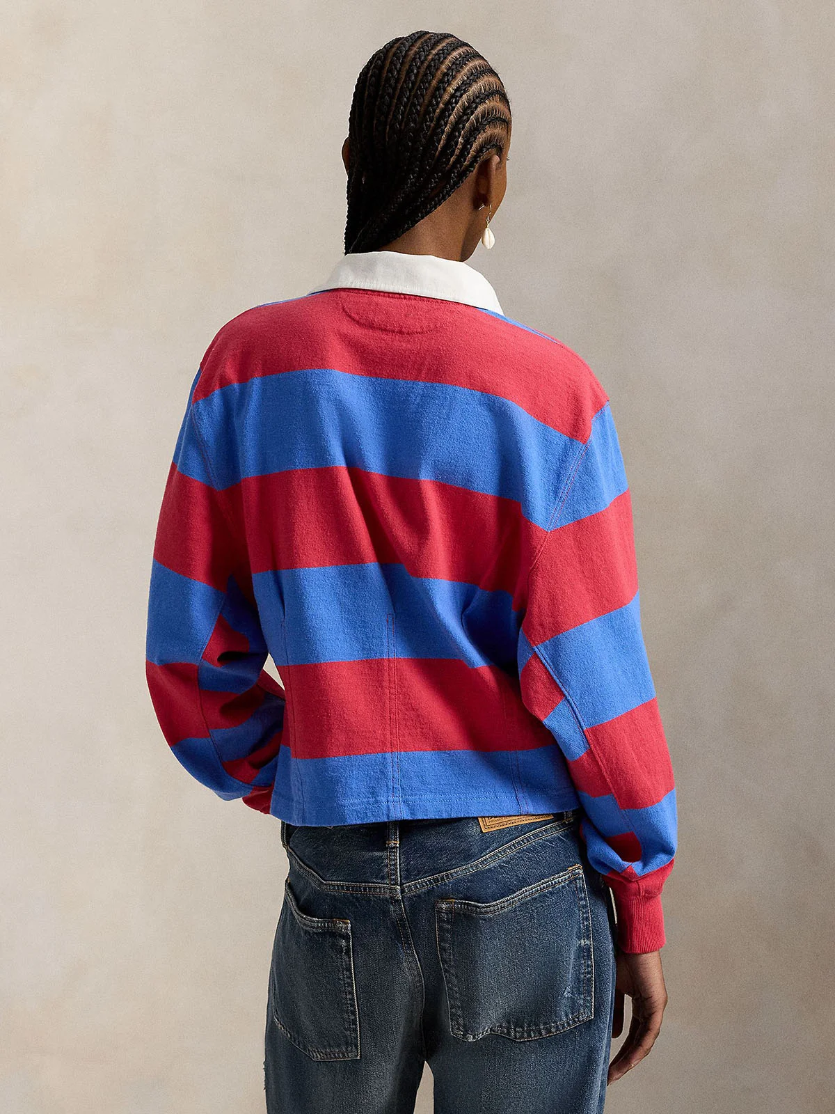 POLO RALPH LAUREN Áo Polo Nữ Tay Dài Jersey Shaped Rugby Shirt
