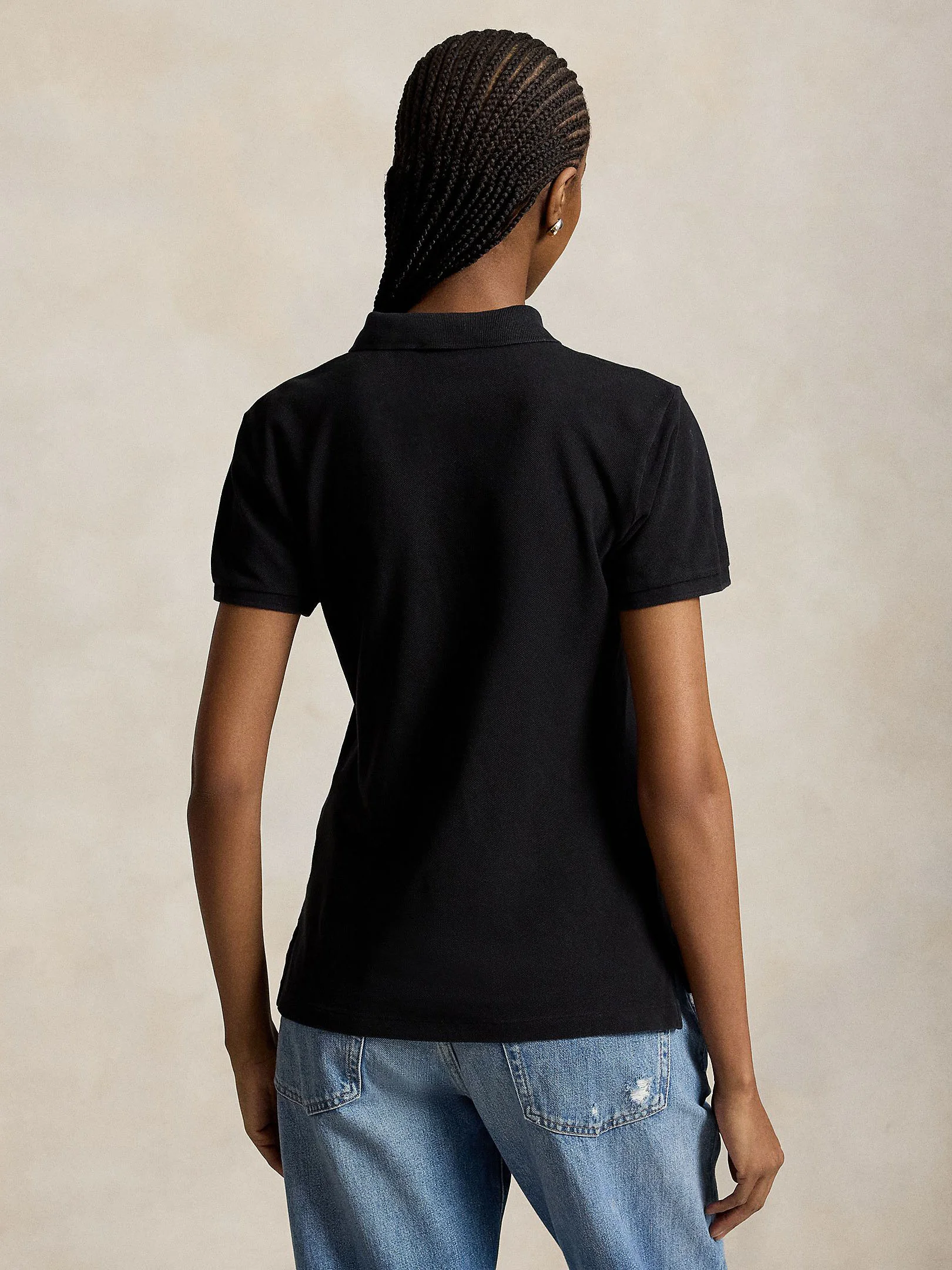 POLO RALPH LAUREN Áo Polo Nữ Tay Ngắn Beaded Big Pony Polo Shirt