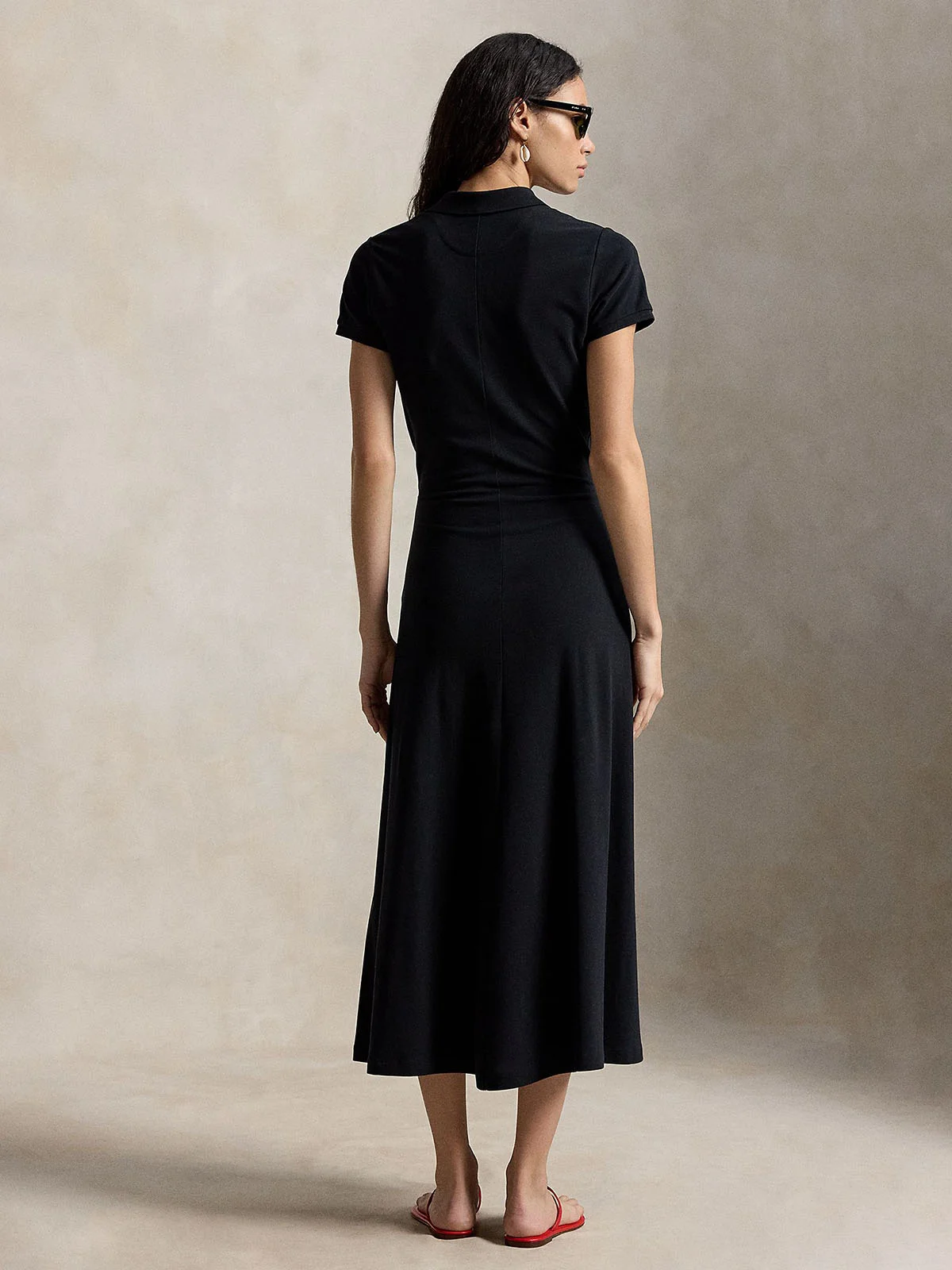 POLO RALPH LAUREN Đầm Nữ Tie-Front Mesh Polo Dress