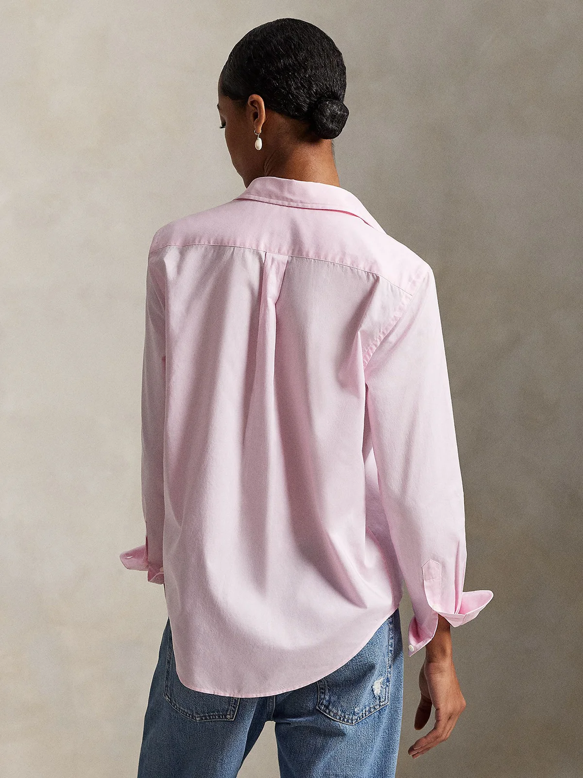 POLO RALPH LAUREN Áo Sơ Mi Nữ Tay Dài Classic Fit Cotton Twill Shirt