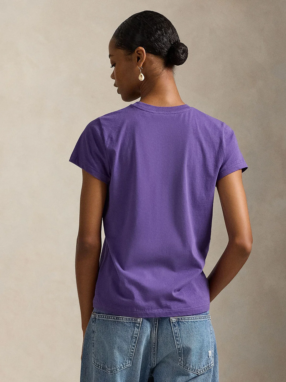 POLO RALPH LAUREN Áo Thun Nữ Tay Ngắn Classic Fit Cotton Jersey Crewneck Tee