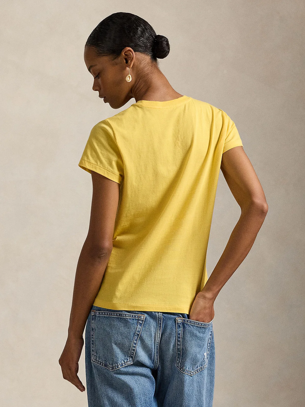 POLO RALPH LAUREN Áo Thun Nữ Tay Ngắn Classic Fit Cotton Jersey Crewneck Tee
