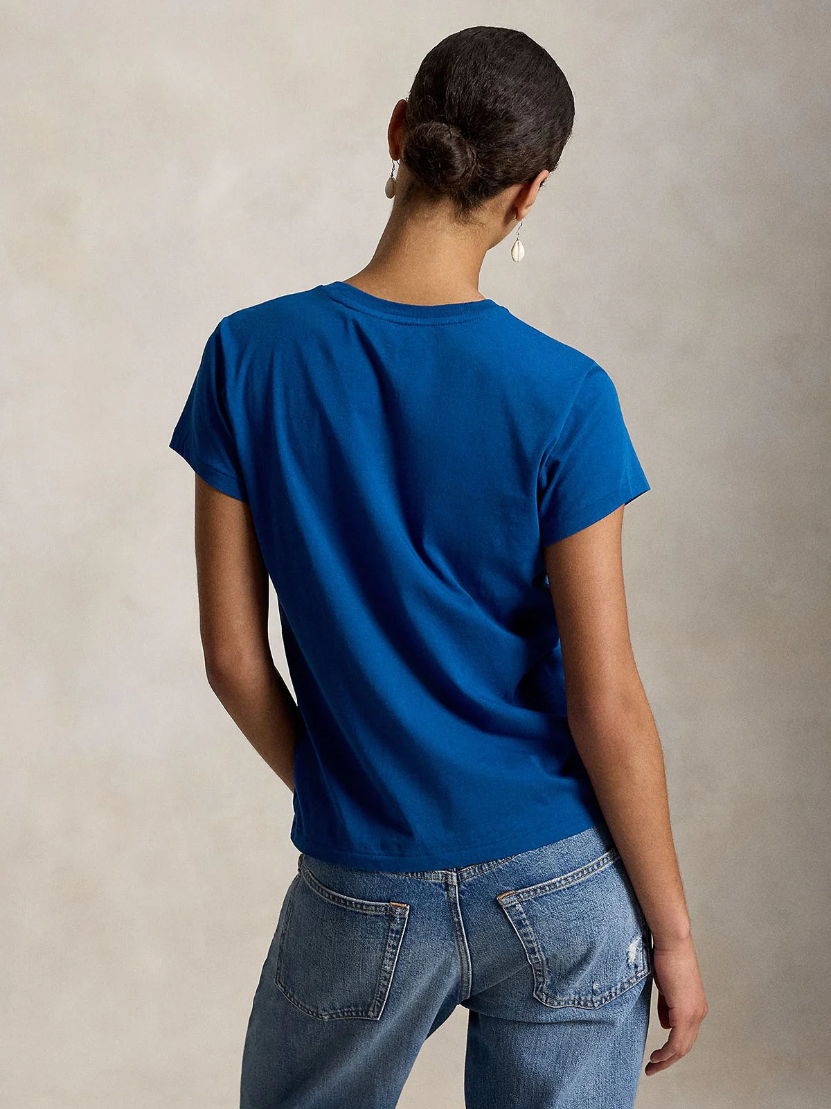 POLO RALPH LAUREN Áo Thun Nữ Tay Ngắn Classic Fit Cotton Jersey Crewneck Tee