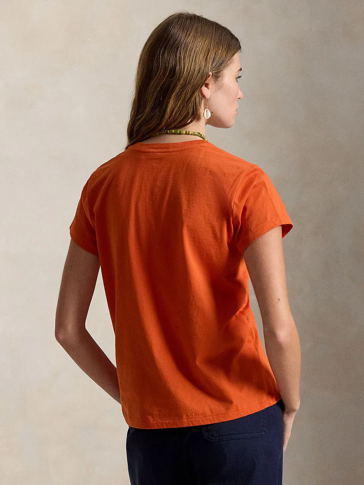 POLO RALPH LAUREN Áo Thun Nữ Tay Ngắn Classic Fit Cotton Jersey Crewneck Tee
