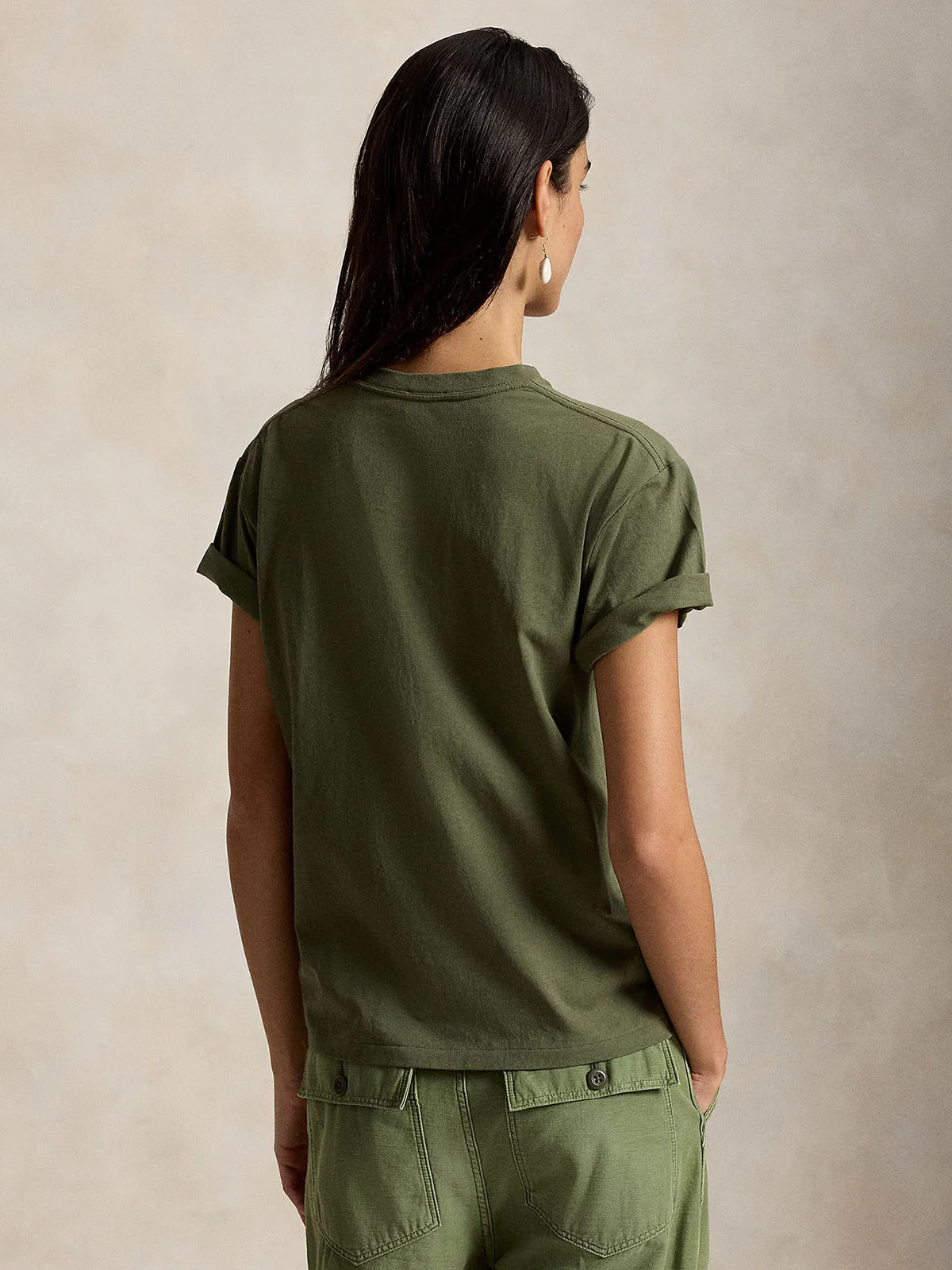 POLO RALPH LAUREN Áo Thun Nữ Tay Ngắn Polo Bear Cotton Jersey Tee