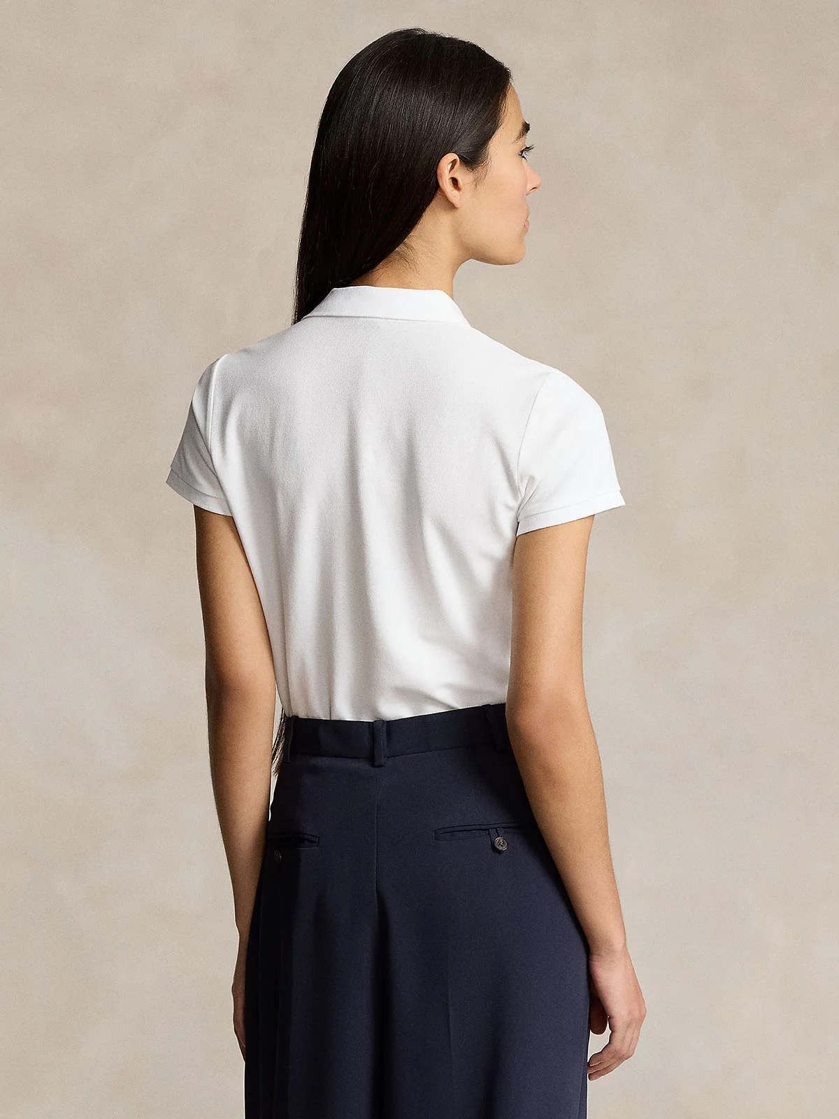 POLO RALPH LAUREN Áo Polo Nữ Tay Ngắn Slim Fit Stretch Polo Shirt