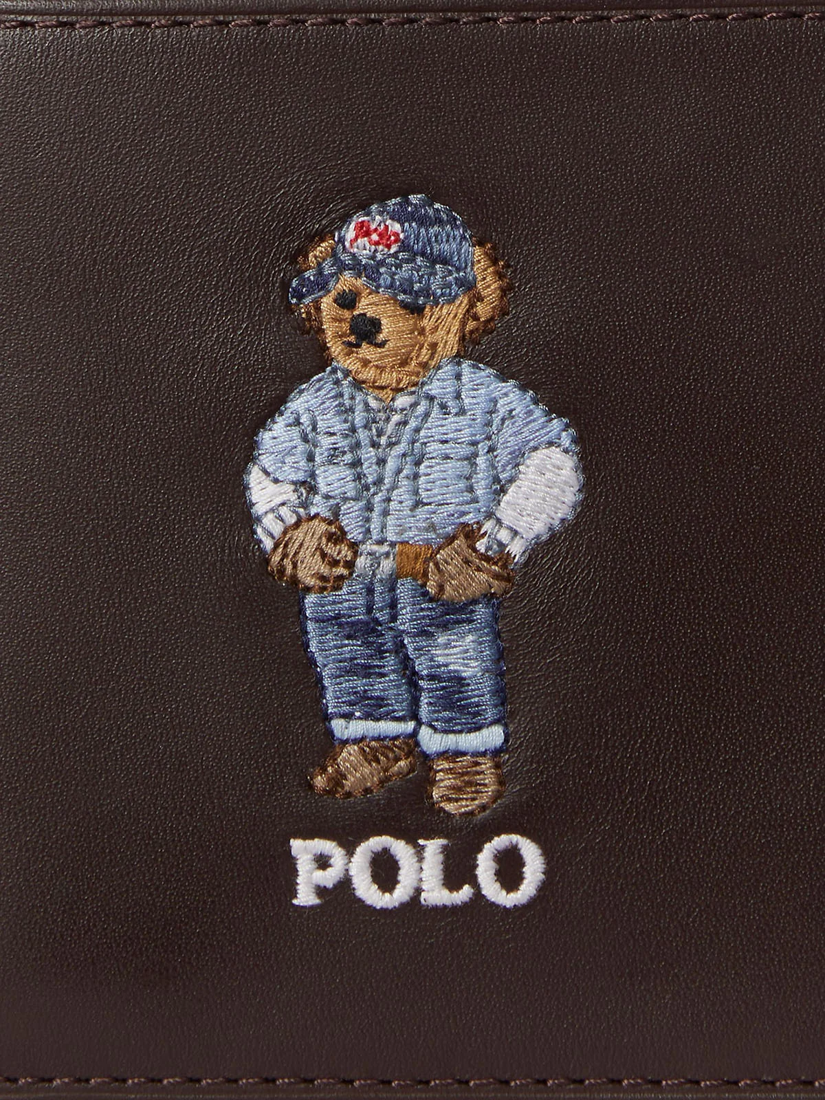 POLO RALPH LAUREN Ví Nam Polo Bear Leather Billfold Wallet