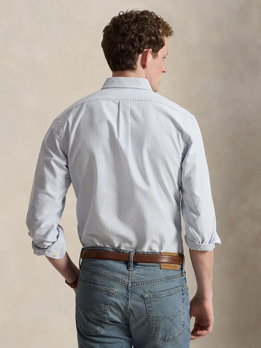 POLO RALPH LAUREN Áo Sơ Mi Nam Tay Dài Slim Fit Striped Oxford Shirt