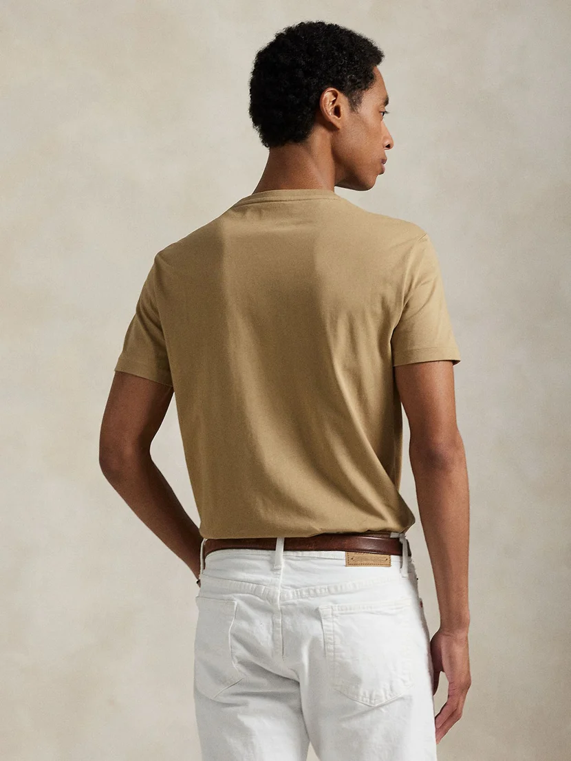POLO RALPH LAUREN Áo Thun Nam Tay Ngắn Custom Slim Fit Jersey Crewneck T-Shirt