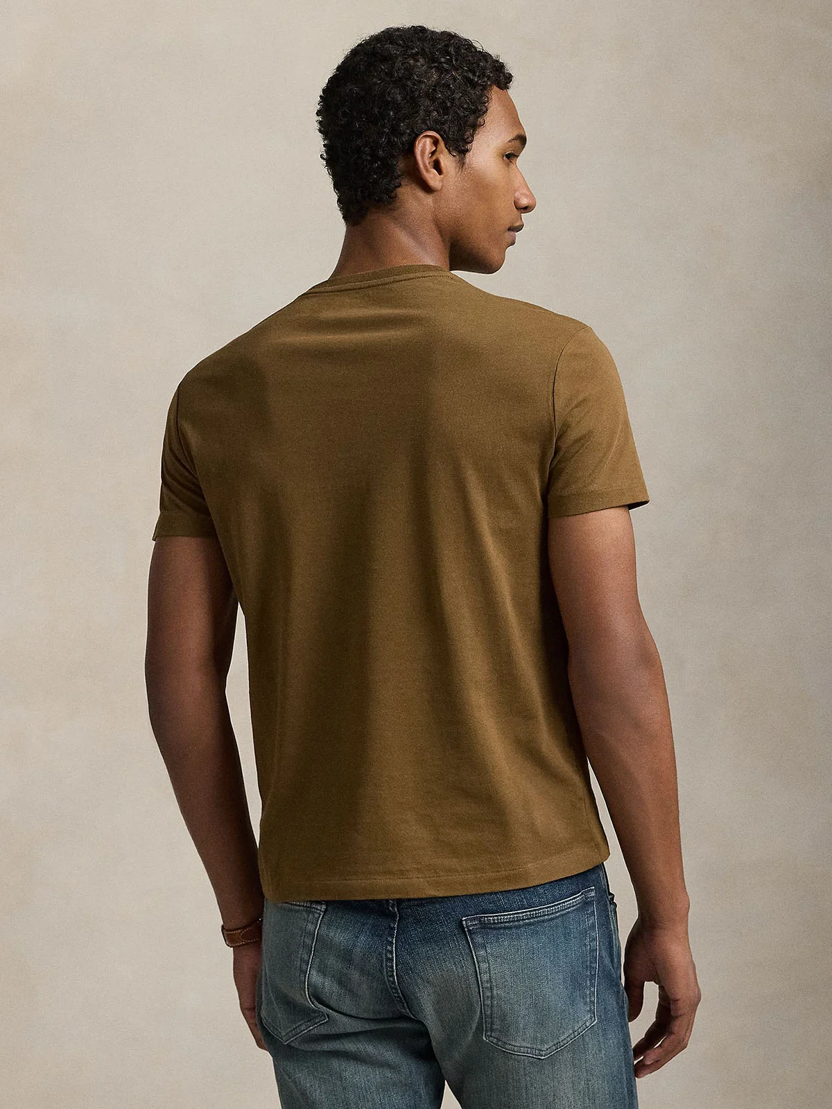 POLO RALPH LAUREN Áo Thun Nam Tay Ngắn Custom Slim Fit Jersey Crewneck T-Shirt