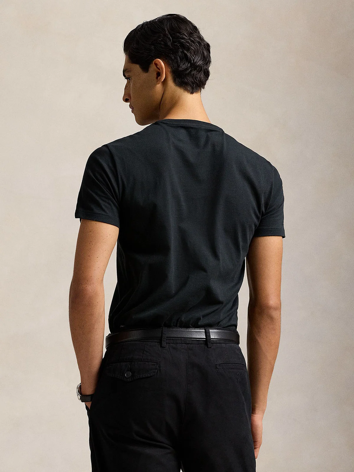 POLO RALPH LAUREN Áo Thun Nam Tay Ngắn Custom Slim Fit Jersey Crewneck T-Shirt