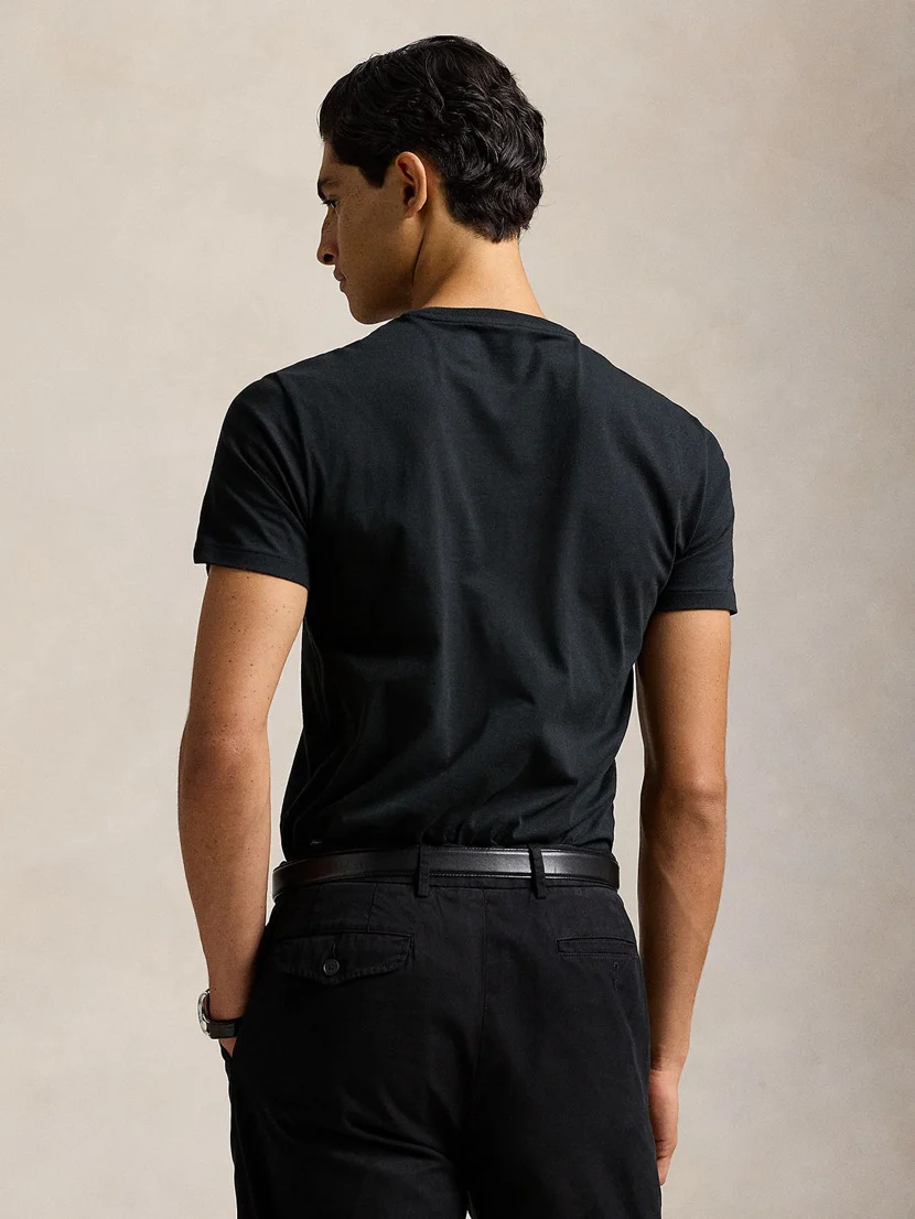 POLO RALPH LAUREN Áo Thun Nam Tay Ngắn Custom Slim Fit Jersey Crewneck T-Shirt