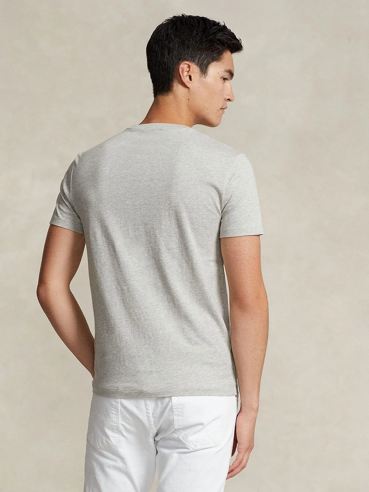 POLO RALPH LAUREN Áo Thun Nam Tay Ngắn Custom Slim Fit Jersey Crewneck T-Shirt