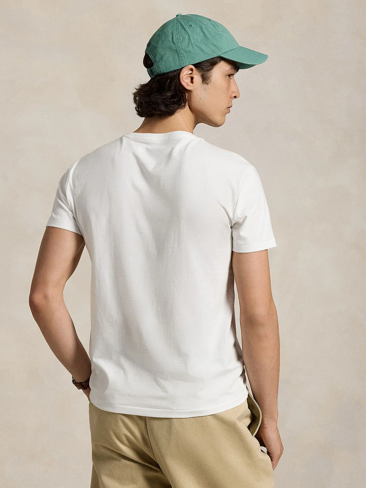 POLO RALPH LAUREN &Aacute;o Thun Nam Tay Ngắn Custom Slim Fit Jersey Crewneck T-Shirt