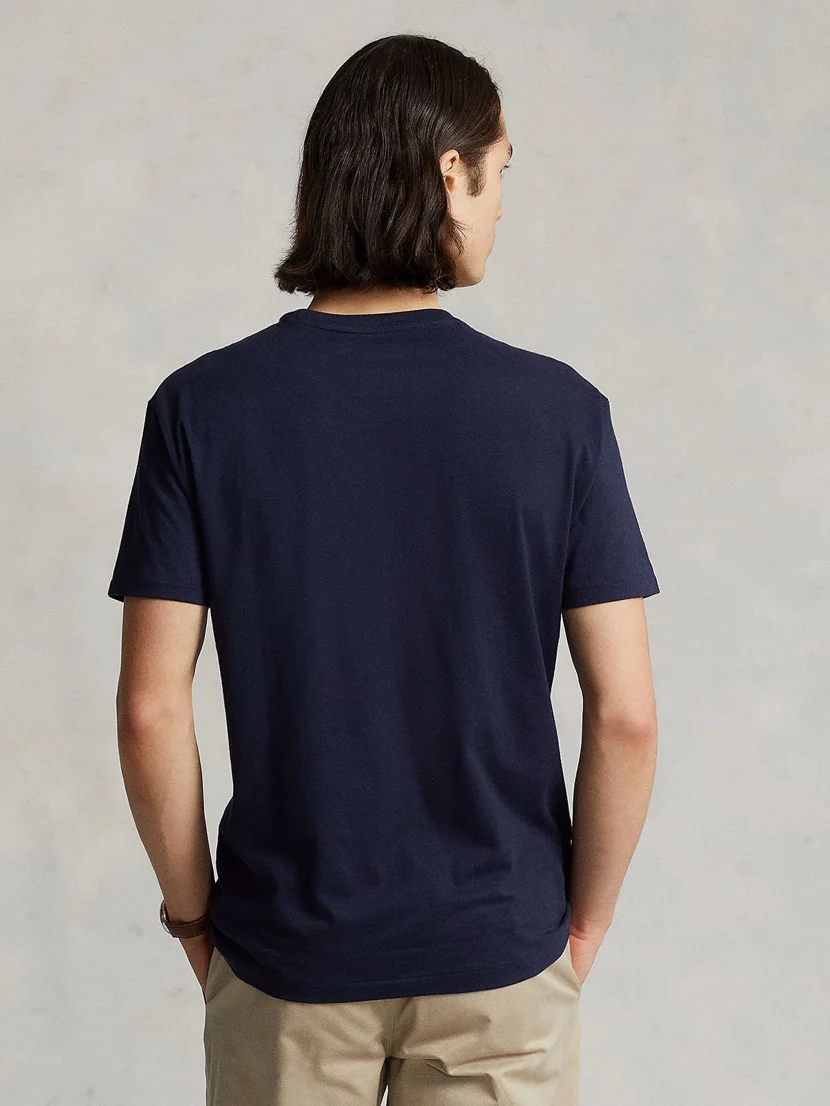 POLO RALPH LAUREN Áo Thun Nam Tay Ngắn Custom Slim Fit Jersey Crewneck T-Shirt