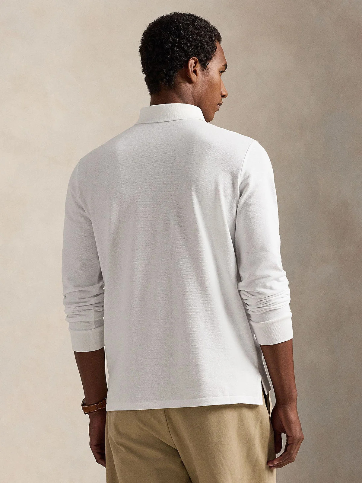 POLO RALPH LAUREN Áo Polo Nam Tay Dài Custom Slim Fit Mesh Polo Shirt