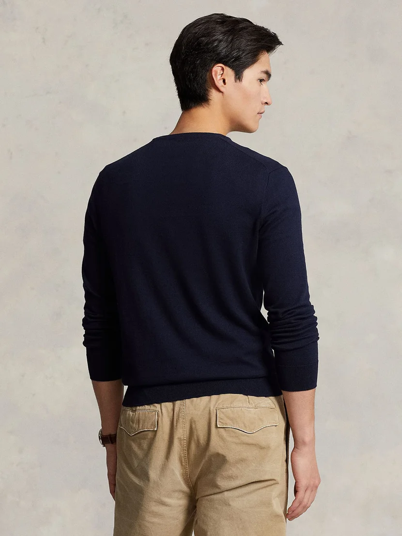 POLO RALPH LAUREN Áo Pullover Nam Tay Dài Slim Fit Cotton Sweater