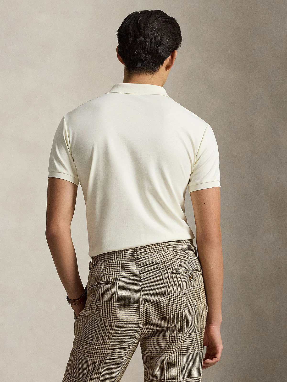 POLO RALPH LAUREN Áo Polo Nam Tay Ngắn Custom Slim Fit Soft Cotton Polo Shirt