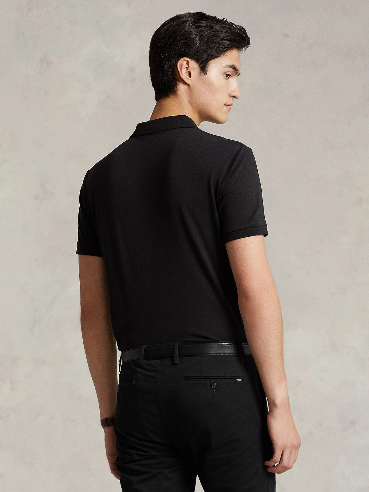 POLO RALPH LAUREN Áo Polo Nam Tay Ngắn Custom Slim Fit Soft Cotton Polo Shirt
