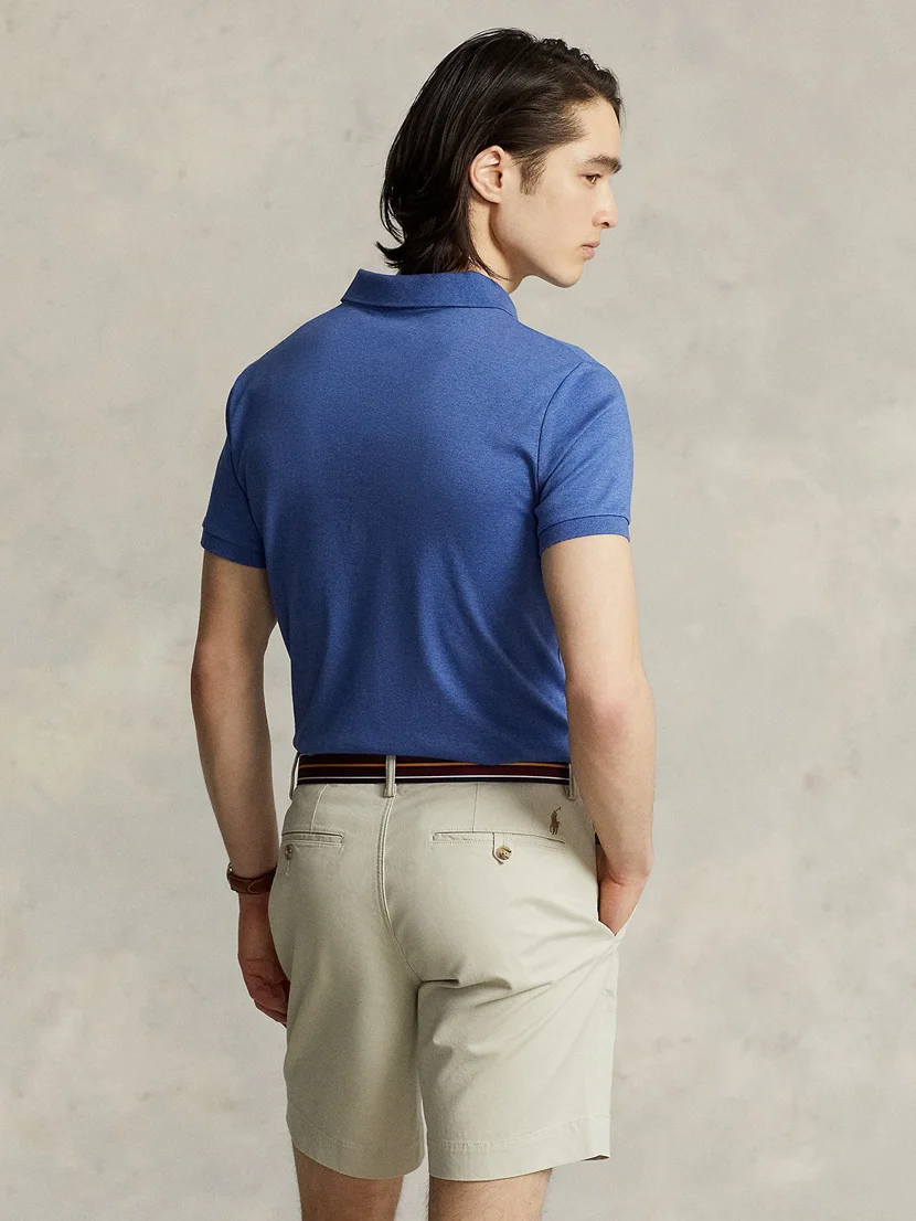 POLO RALPH LAUREN Áo Polo Nam Tay Ngắn Custom Slim Fit Soft Cotton Polo Shirt