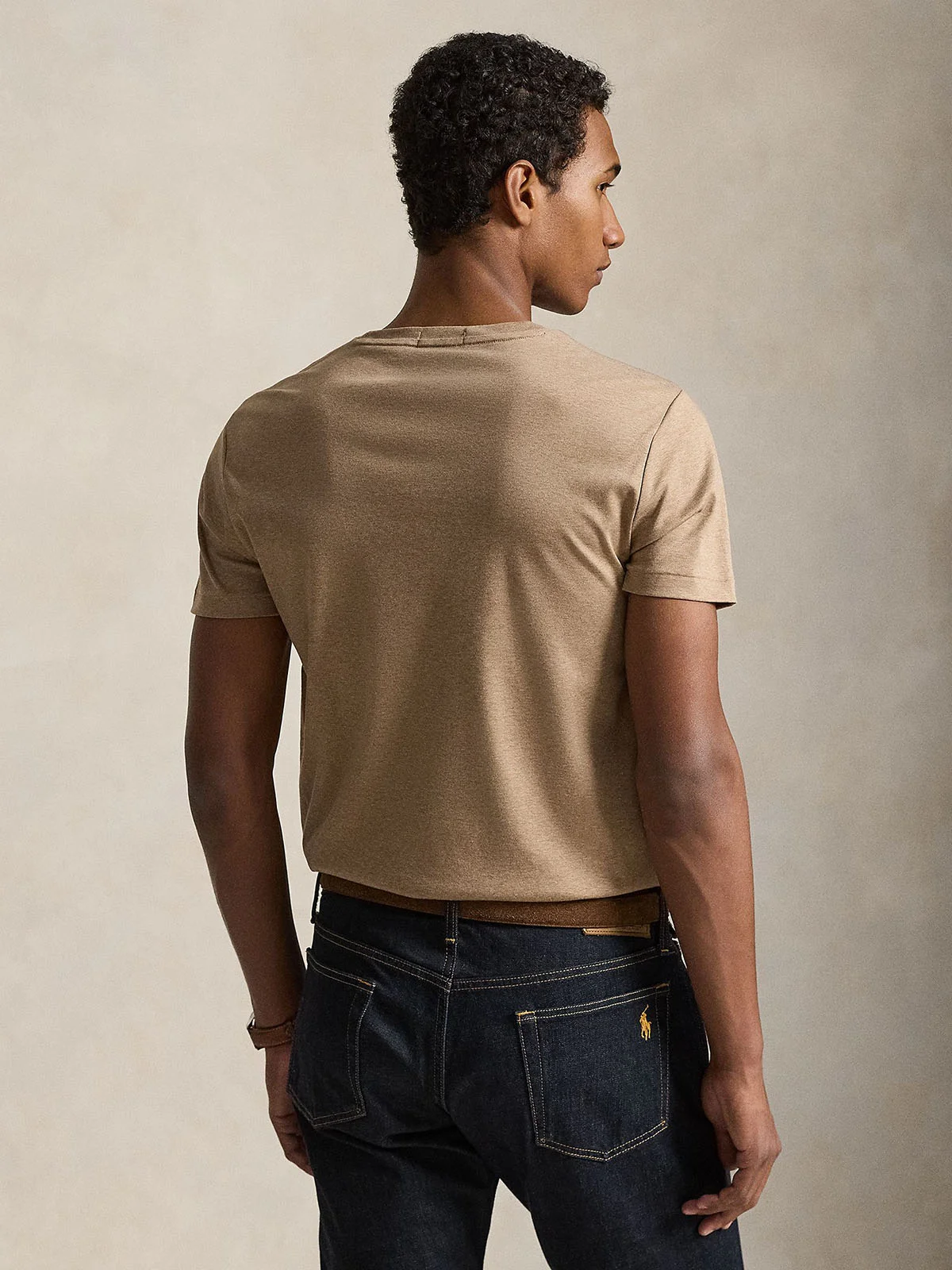 POLO RALPH LAUREN Áo Thun Nam Tay Ngắn Custom Slim Fit Soft Cotton T-Shirt