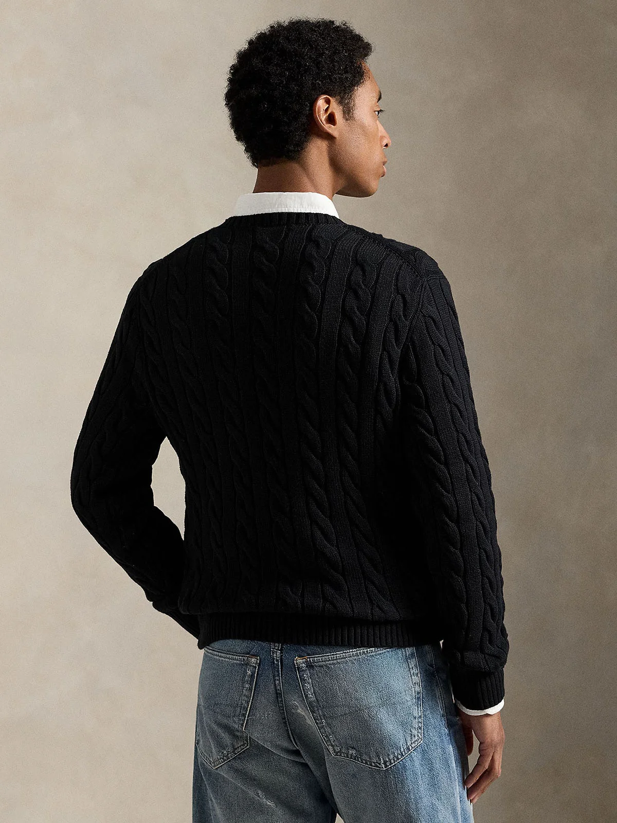 POLO RALPH LAUREN Áo Sweater Nam Tay Dài Cable-Knit Cotton Sweater