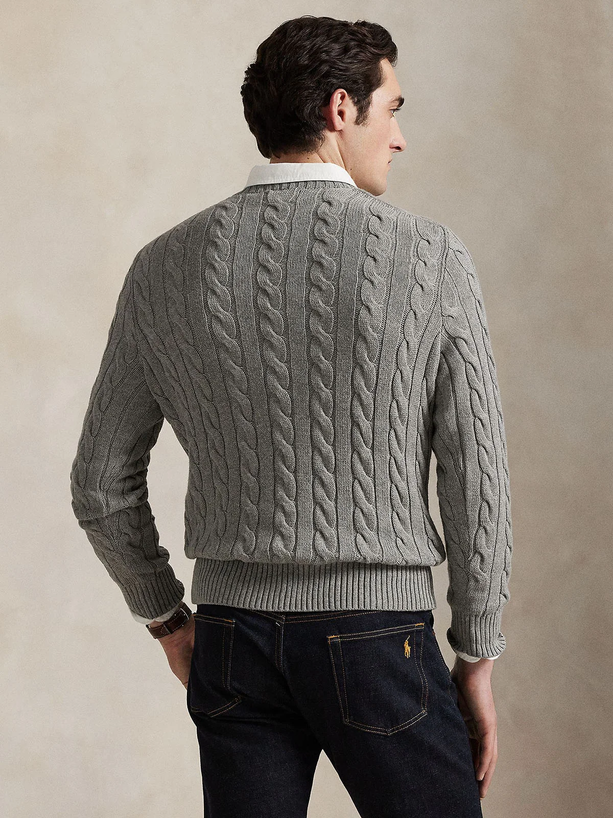 POLO RALPH LAUREN Áo Sweater Nam Tay Dài Cable-Knit Cotton Sweater