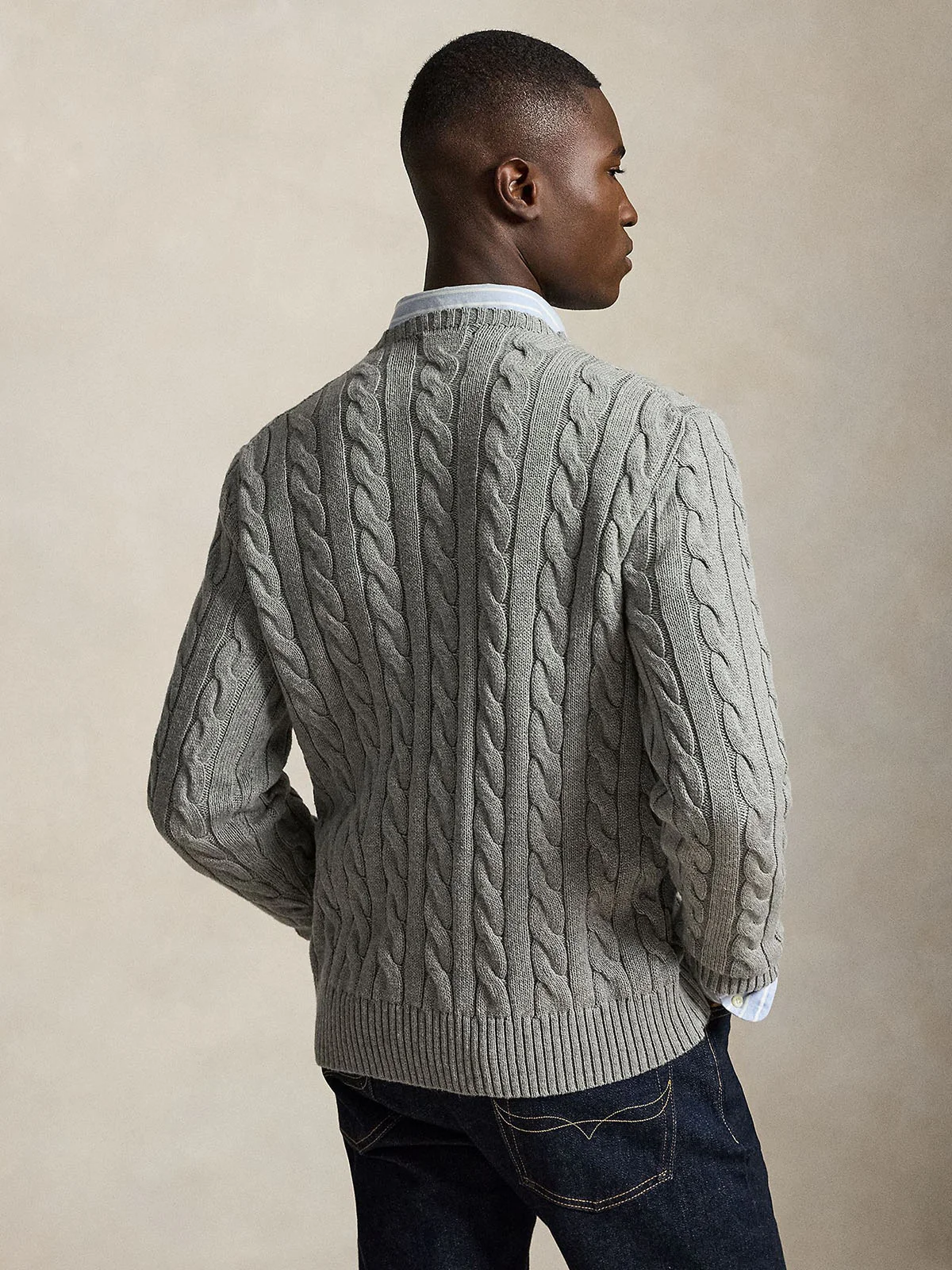 POLO RALPH LAUREN Áo Sweater Nam Tay Dài Cable-Knit Cotton Sweater