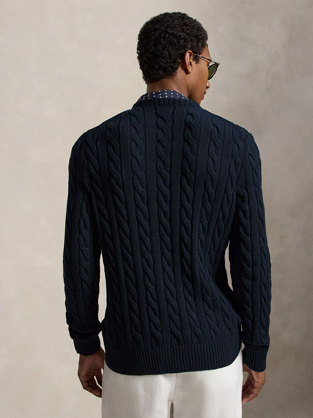 POLO RALPH LAUREN Áo Sweater Nam Tay Dài Cable-Knit Cotton Sweater