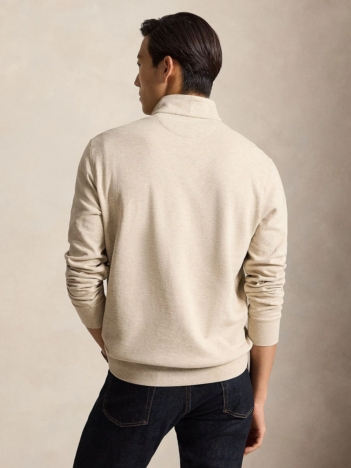 POLO RALPH LAUREN Áo Pullover Nam Tay Dài Luxury Jersey Quarter-Zip Pullover