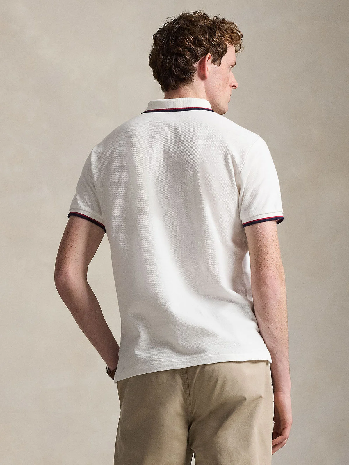 POLO RALPH LAUREN Áo Polo Nam Tay Ngắn Custom Slim Fit Mesh Polo Shirt