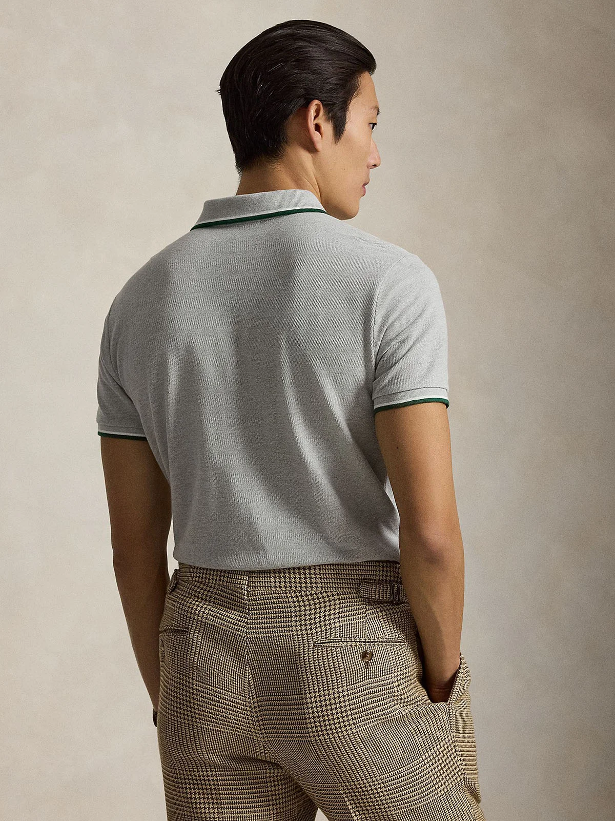 POLO RALPH LAUREN Áo Polo Nam Tay Ngắn Custom Slim Fit Mesh Polo Shirt
