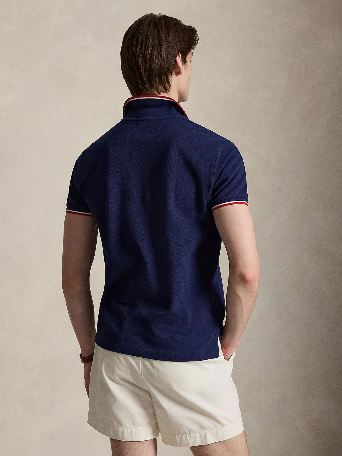 POLO RALPH LAUREN Áo Polo Nam Tay Ngắn Custom Slim Fit Mesh Polo Shirt