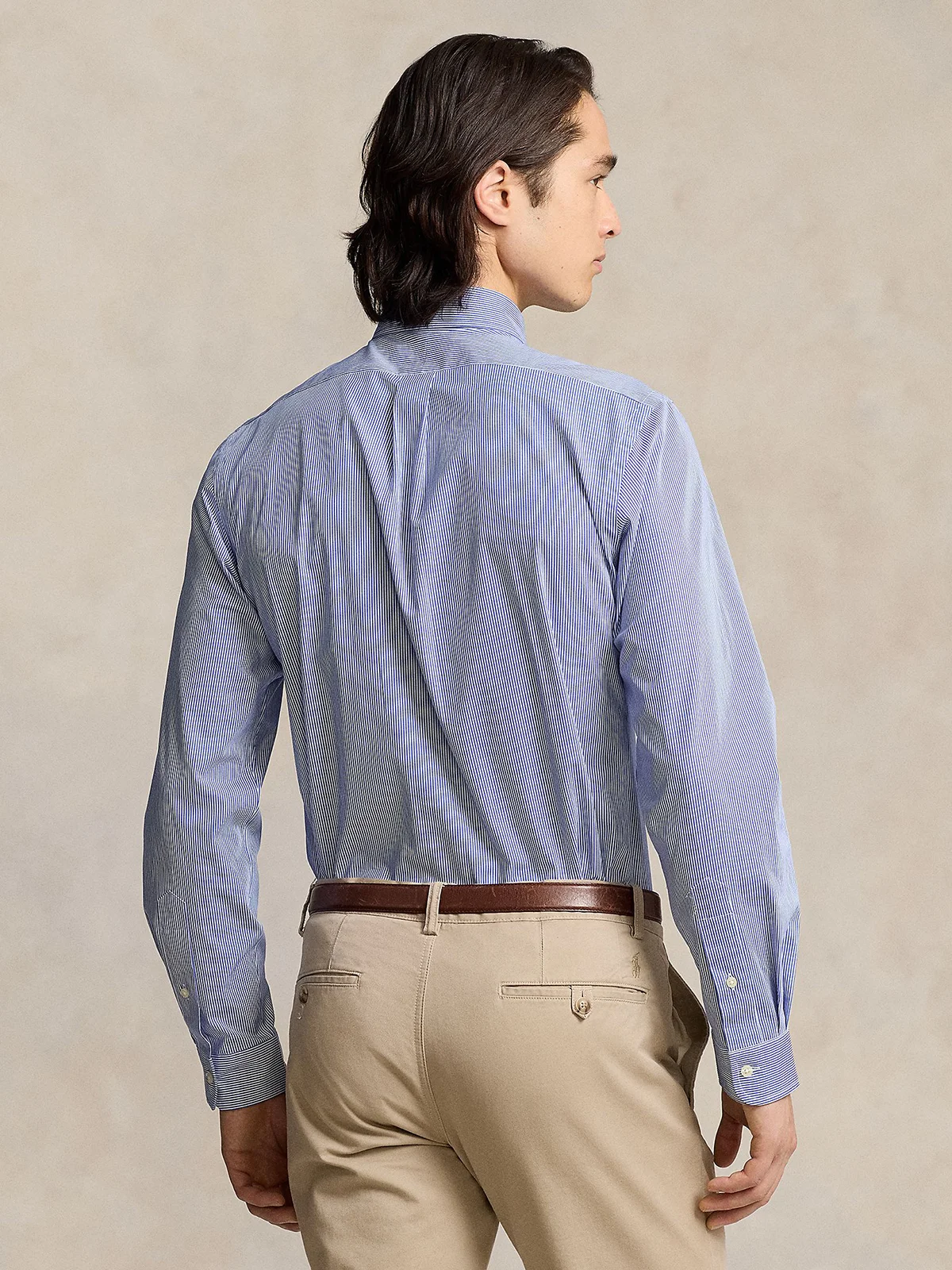 POLO RALPH LAUREN Áo Sơ Mi Nam Tay Dài Slim Fit Striped Stretch Poplin Shirt