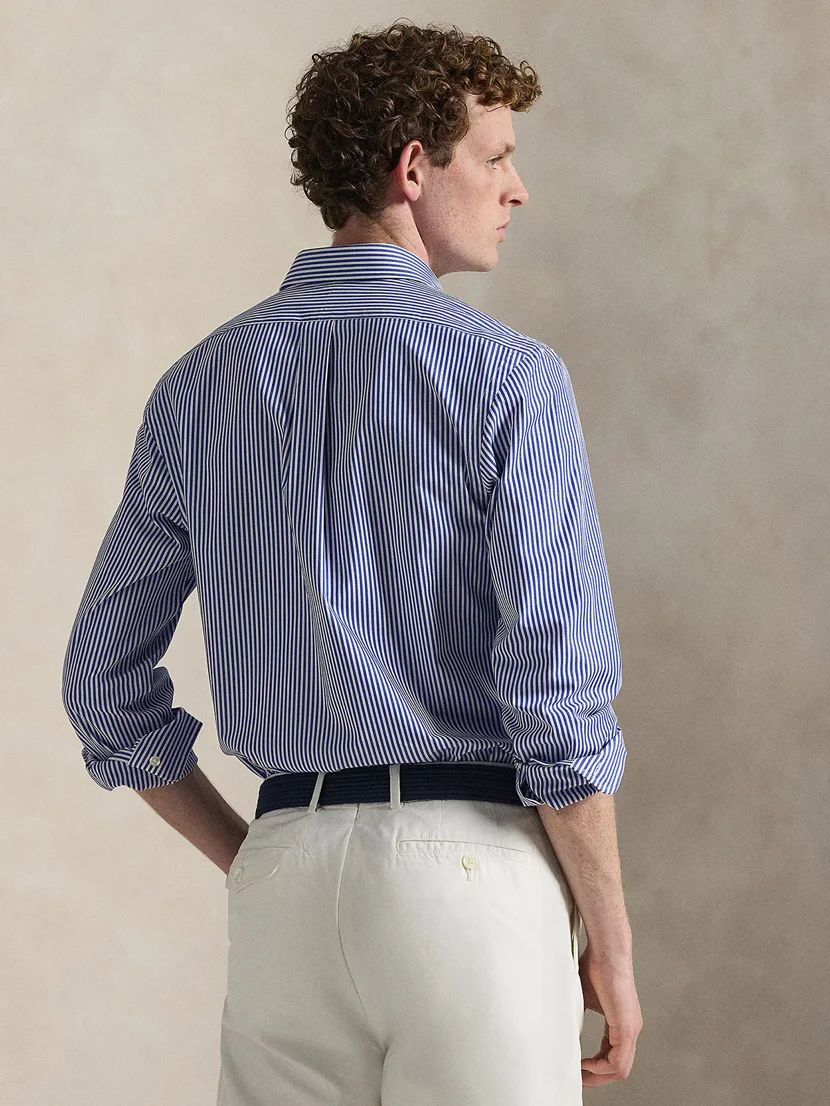 POLO RALPH LAUREN Áo Sơ Mi Nam Tay Dài Slim Fit Striped Stretch Poplin Shirt
